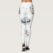 Kosmische Cartoons:  ruimtewonderen Leggings (Achterkant)