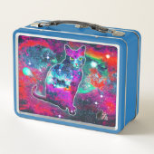 Kosmische Cat Delta Metalen Lunchbox (Achterkant)