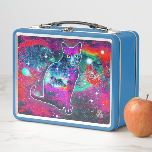 Kosmische Cat Delta Metalen Lunchbox (In situ)