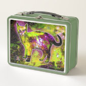 Kosmische Cat Sigma Metalen Lunchbox (Voorkant)