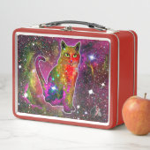 Kosmische Cat Zeta Metalen Lunchbox (In situ)