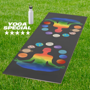 Kosmische chakra meditatie Spirituele energie Yogamat