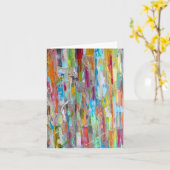 Kosmische Chaos Blank Notecard Kaart (Gele Bloem)