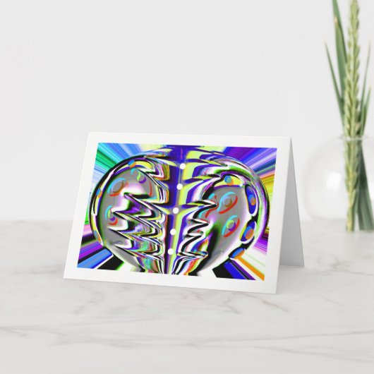 Kosmische chaos feestdagen kaart (Voorkant)