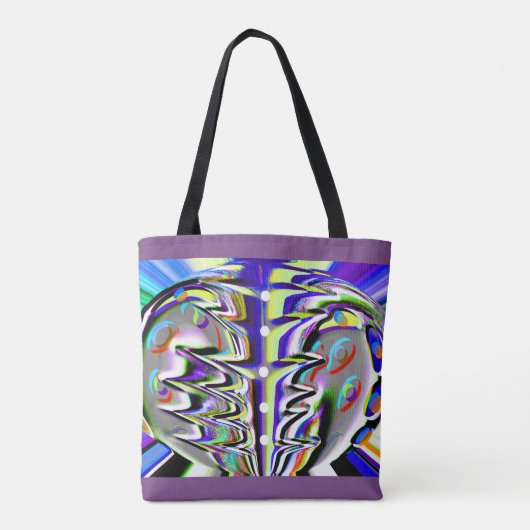 Kosmische chaos tote bag (Achterkant)