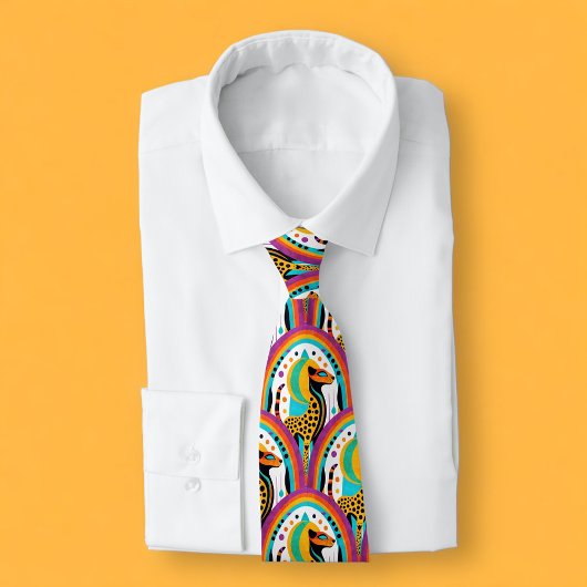 Kosmische Cheetah Stropdas