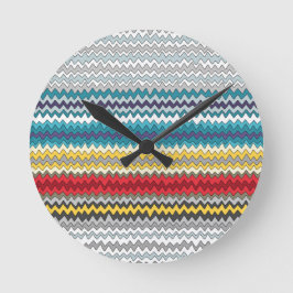 kosmische chevron ronde klok