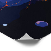 Kosmische Constellatie Poster (Hoek)
