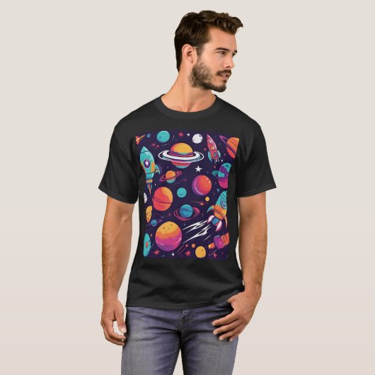 "Kosmische Couture: Mode Beyond the Stars" T-shirt (Voorkant volledig)