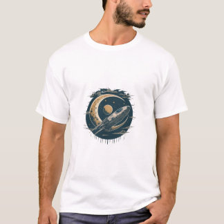 Kosmische Curves: Zwaartekracht-buigende Lichte T- T-shirt