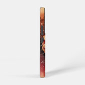 Kosmische Dahlia Geometrie Waterverf Art Samsung Galaxy Hoesje (Rechterkant)