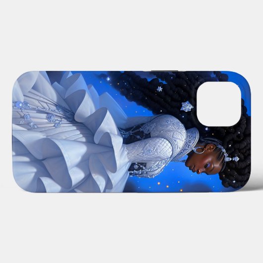 Kosmische Dame Afro-Amerikaanse Fantasy Kunst Case-Mate iPhone Case (Achterkant (horizontaal))