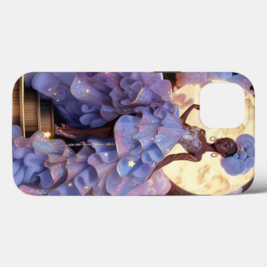Kosmische Dame Afro-Amerikaanse Fantasy Kunst Case-Mate iPhone Case (Achterkant (horizontaal))