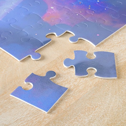 Kosmische Dame Afro-Amerikaanse Fantasy Kunst Legpuzzel (Zijkant)