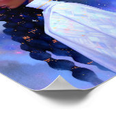 Kosmische Dame Afro-Amerikaanse Fantasy Kunst Poster (Hoek)