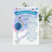 Kosmische Dankbaarheid: Voorbij Sterren Bedankkaart (Staand voorkant)