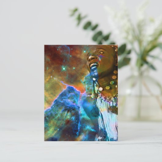 Kosmische Dans Briefkaart (Staand voorkant)