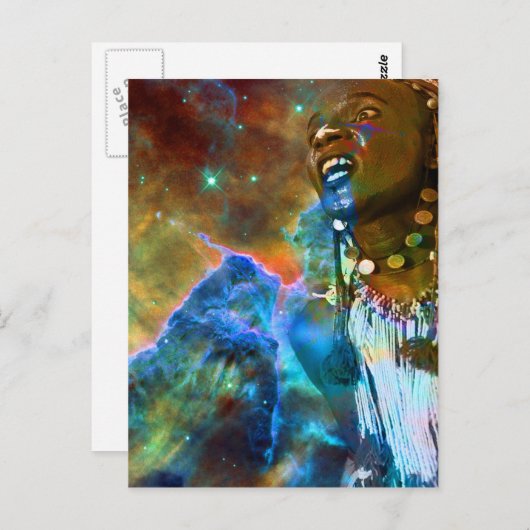 Kosmische Dans Briefkaart (Voorkant / Achterkant)