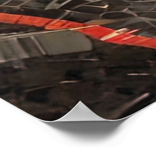 Kosmische Dans Mozaïek Zon Maan Poster (Hoek)