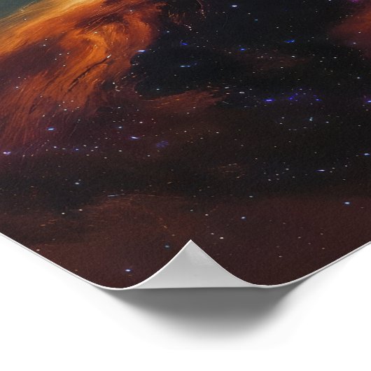 Kosmische Dans - Painterly Style Space Art Poster (Hoek)