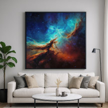 Kosmische Dans - Painterly Style Space Art