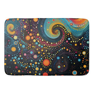 Kosmische Dans: Polka Dots in Space Art Badmat