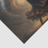 Kosmische Danser Sterrenstelsel Silhouet Decoupage Tissuepapier (Detail)
