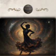 Kosmische Danser Sterrenstelsel Silhouet Decoupage