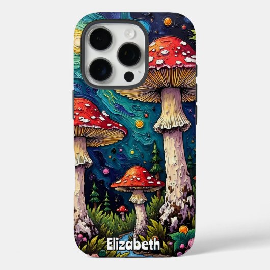 kosmische dennenpaddenstoelenweide Case-Mate iPhone case (Achterkant)