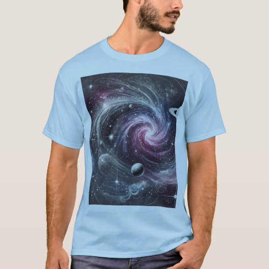 Kosmische Design voor fans van ruimte en astrologi T-shirt (Voorkant)