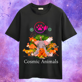 Kosmische Dieren Wild Voorbij het Melkwegstelsel T-shirt