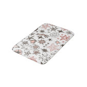 Kosmische Doodles: sterren en kometen Badmat (Gekanteld)