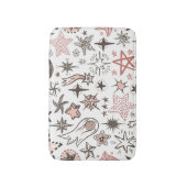 Kosmische Doodles: sterren en kometen Badmat (Voorkant Verticaal)