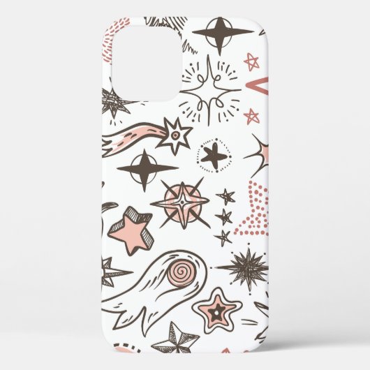 Kosmische Doodles: sterren en kometen Case-Mate iPhone Case (Achterkant)