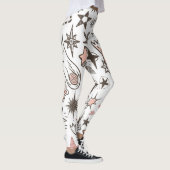 Kosmische Doodles: sterren en kometen Leggings (Rechts)