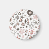 Kosmische Doodles: Sterren en Kometen Magneet (Voorkant)