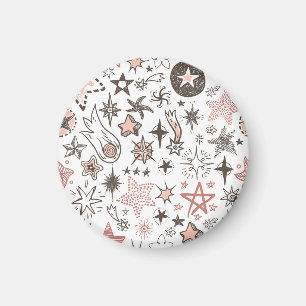 Kosmische Doodles: sterren en kometen Magneet