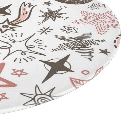 Kosmische Doodles: sterren en kometen Snijplank (Hoek)