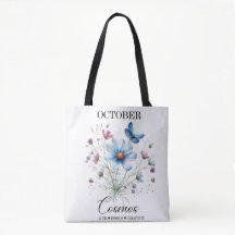 Kosmische Draagtas • October Geboortebloem Tote Ta