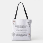 Kosmische Draagtas • October Geboortebloem Tote Ta (Achterkant)