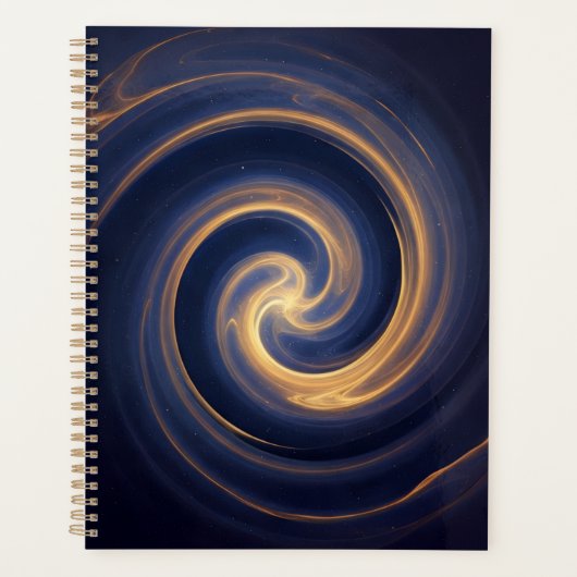 Kosmische Draaikolk van Gouden Licht Planner (Voorkant)