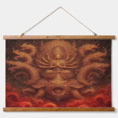 Kosmische Draak Hangend Wandkleed (Voorkant)