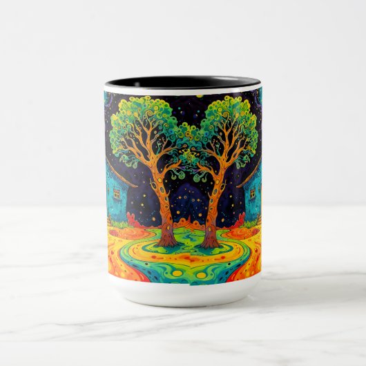 Kosmische Dreamscape: Mystieke Nacht Mok (Midden)