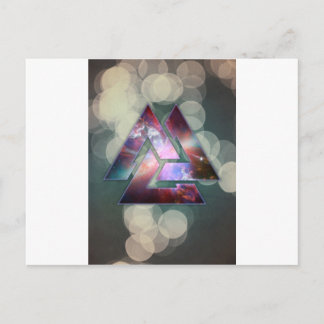 kosmische drievoudige knoop briefkaart