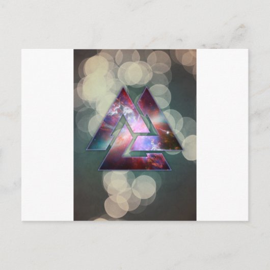 kosmische drievoudige knoop briefkaart (Voorkant)