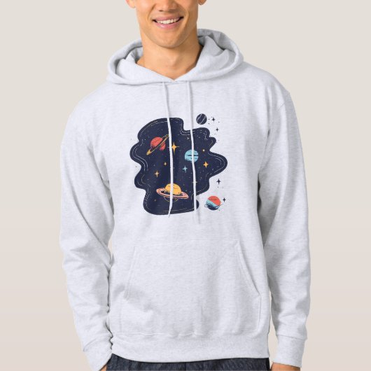 kosmische drift hoodie (Voorkant)