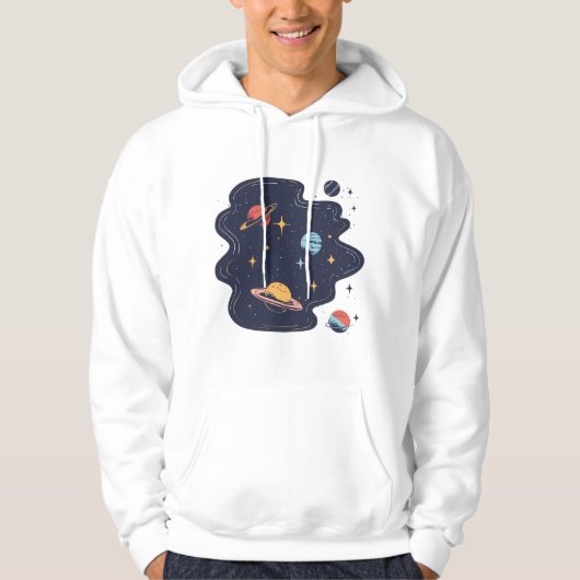kosmische drift hoodie (Voorkant)