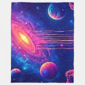 Kosmische Drip: De zoete essentie van het melkwegs Fleece Deken (Voorkant)