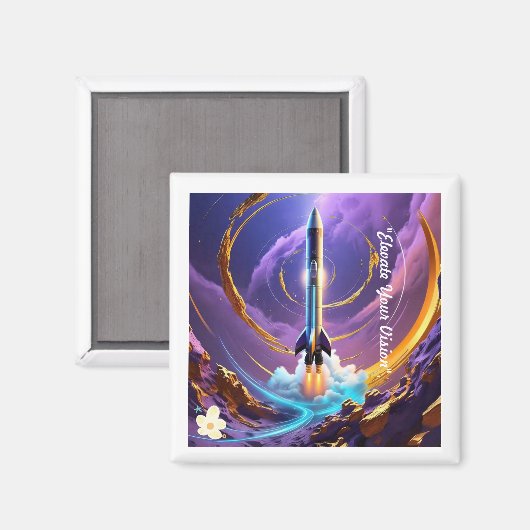 "Kosmische dromen werkelijkheid" Magneet (Voorkant / Achterkant)