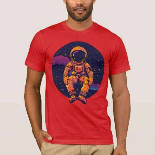 Kosmische Dromer Astronaut T-shirt – Ontdek (Voorkant)